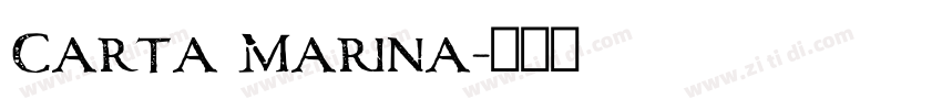 Carta Marina字体转换
